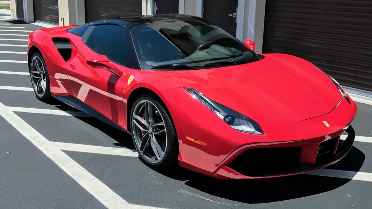 2016 ferrari 488 spider nero over rosso red 2